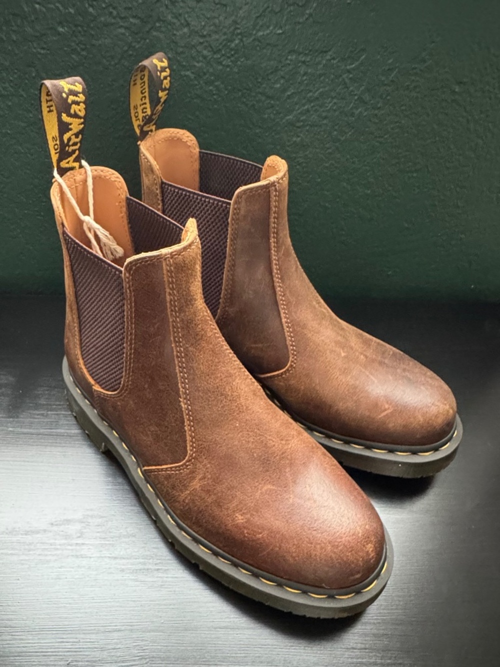 Dr Martens Chelsea Boots W9/M8 - Brown - NWT